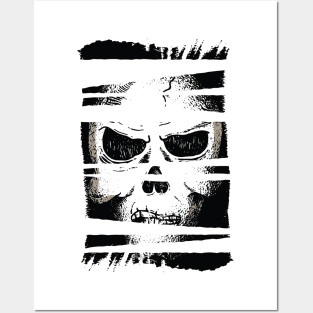 scary skull Posters and Art